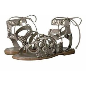 Frye Women's Blair Side Ghillie Cray Snake  Gladiator Sandal‎ SZ 7